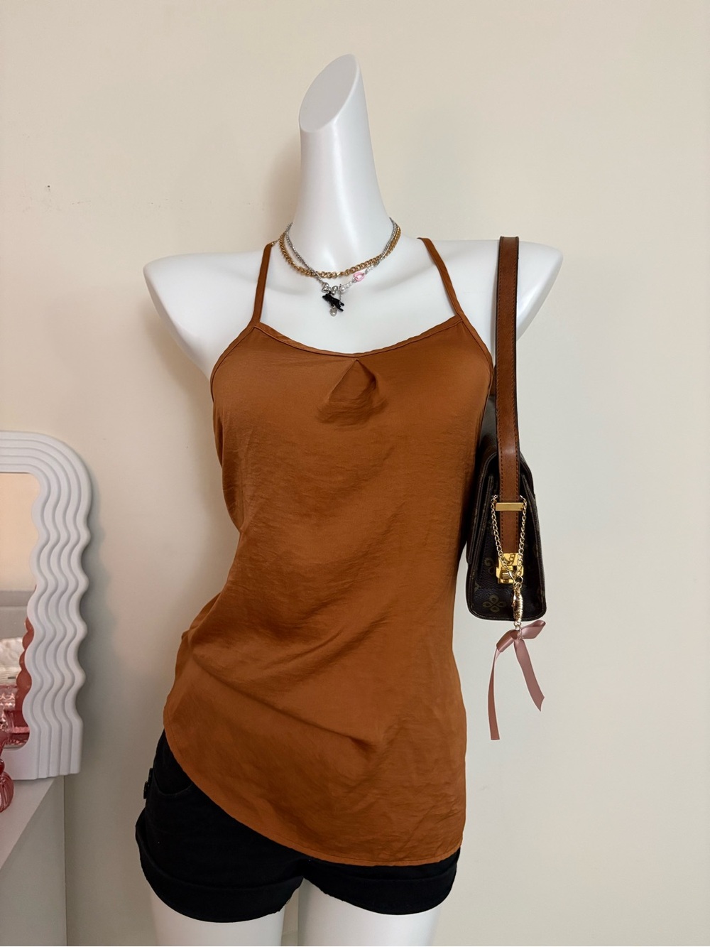 Banana Republic Burnt Orange Spaghetti Strap Camisole